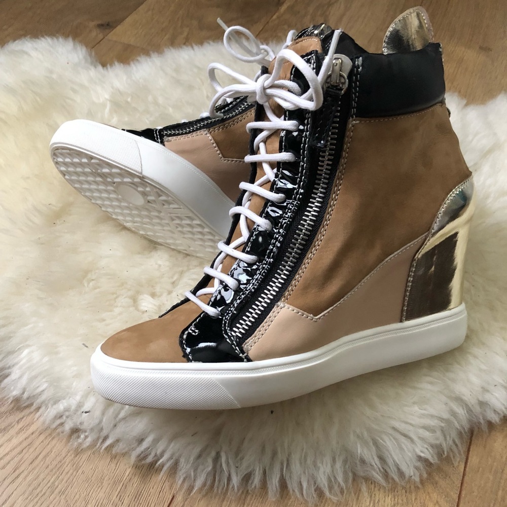 Giuseppe Zanotti Lorenz Wedge Heel Sneakers! ✨